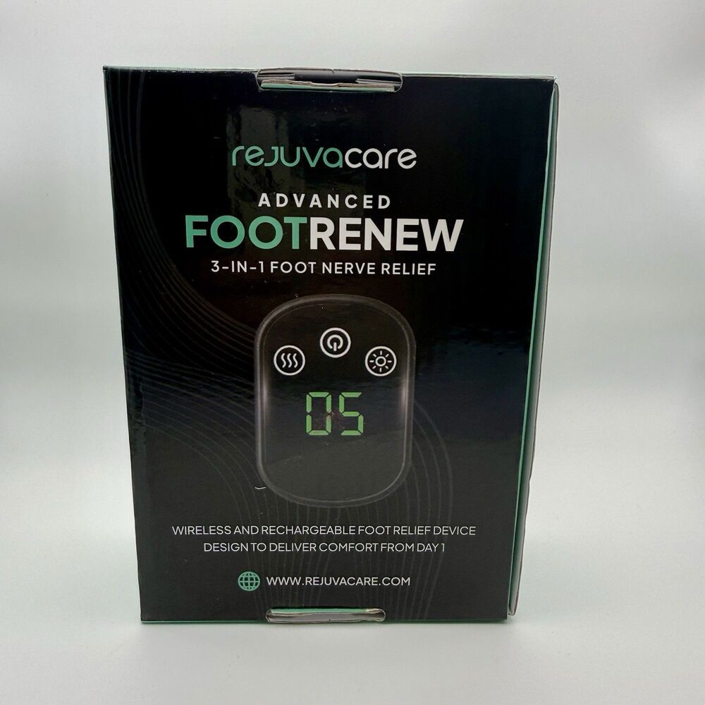 Rejuvacare Advanced FootRenew 3-in-1 Foot Nerve Relief Wireless Rechargeable